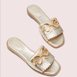 Kate spade gold sandals